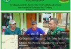 Babinsa Koramil 0602-10/Pontang Kodim 0602/Serang Ajak Masyarakat Jaga Kerukunan dan Stabilitas Keamanan Desa