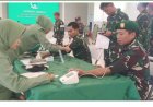 Danramil 0602-05/Cipocok Jaya Kodim 0602/Serang  Berkontribusi dalam Aksi Donor Darah HUT Persit KCK