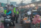 Polres Serang Tertibkan Pedagang dan Parkir Liar Pasar Ciruas, Arus Lalu Lintas Kembali Normal